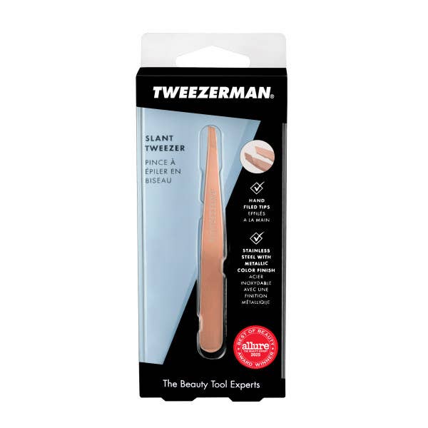 Retail-Slant Tweezer Rose Gold