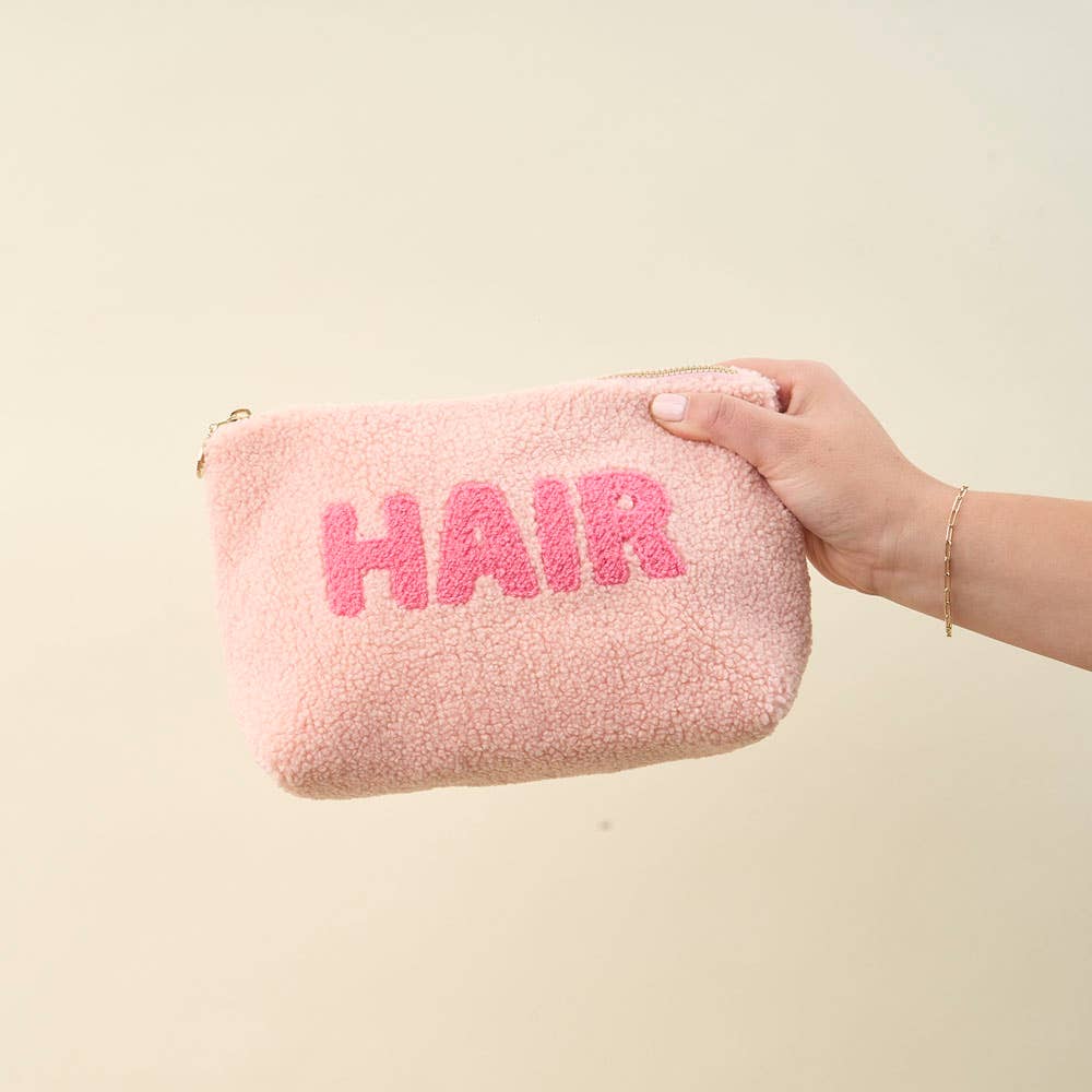 Teddy Pouch-Pink Hair