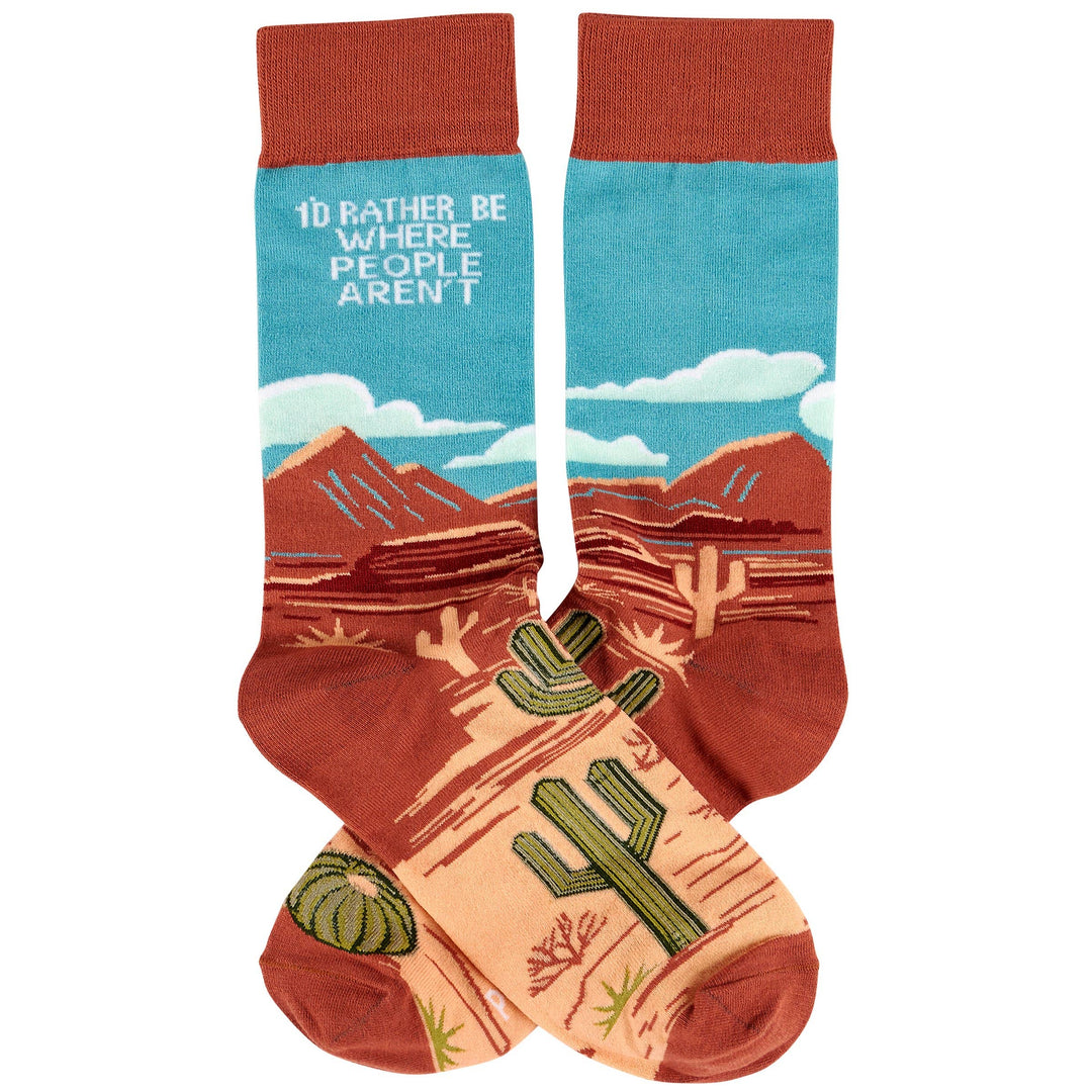 Socks-Rather Be Where People Aren't