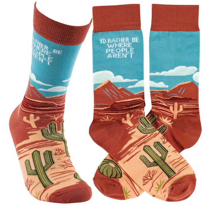 Socks-Rather Be Where People Aren't