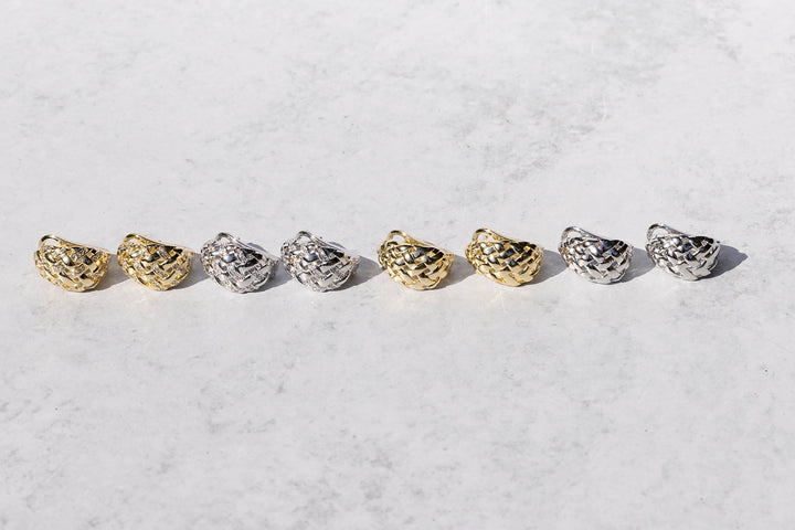 Huggies-Raffia Gold + CZ
