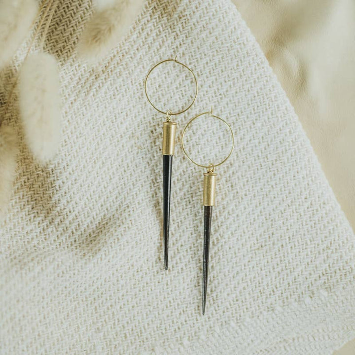Commonform Earrings-The Original Beth Dutton Quill Hoops