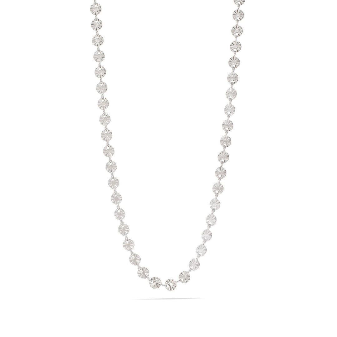 18K Gold PVD Stainless Steel Sunburst Chain Necklace
