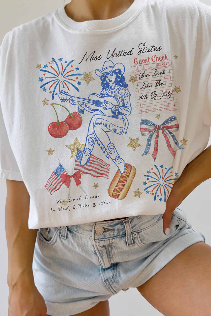 Oversized Tshirt-Miss United States