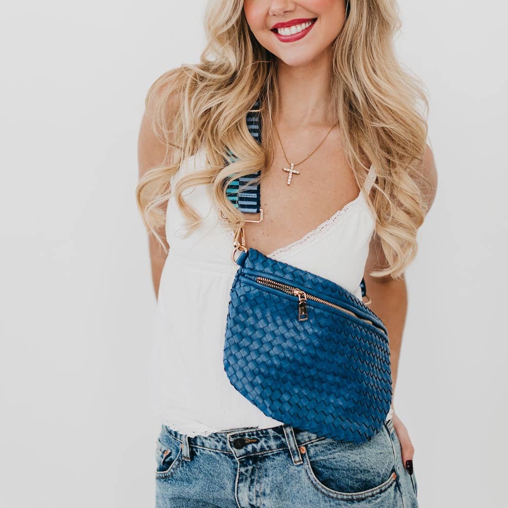 Bum Bag-Westlyn Woven Leather