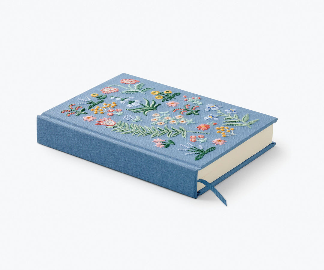 Embroidered Journal-Menagerie Garden