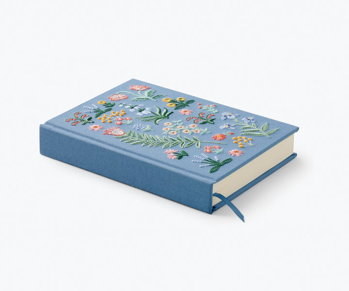 Embroidered Journal-Menagerie Garden