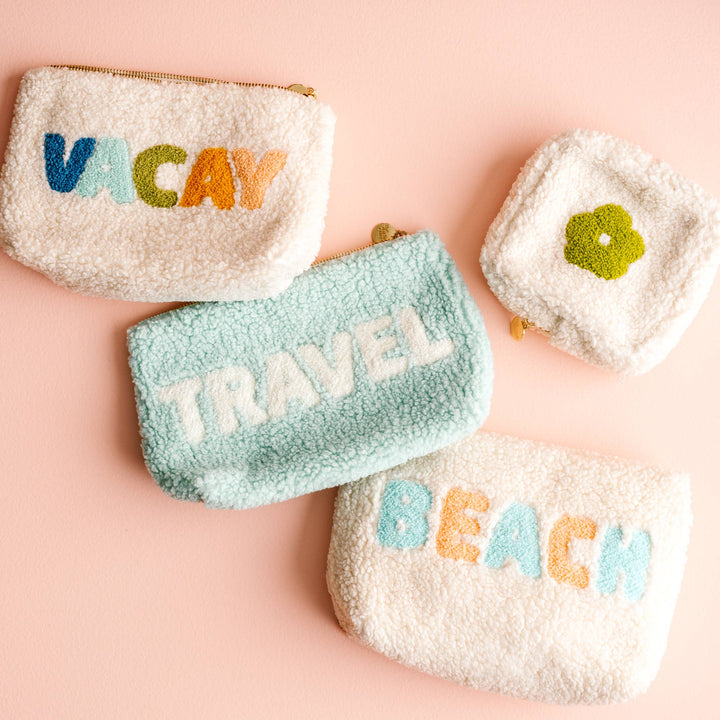 Teddy Pouch-Cream Beach