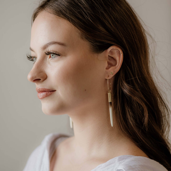 Commonform Earrings-The Original Beth Dutton Quill Hoops