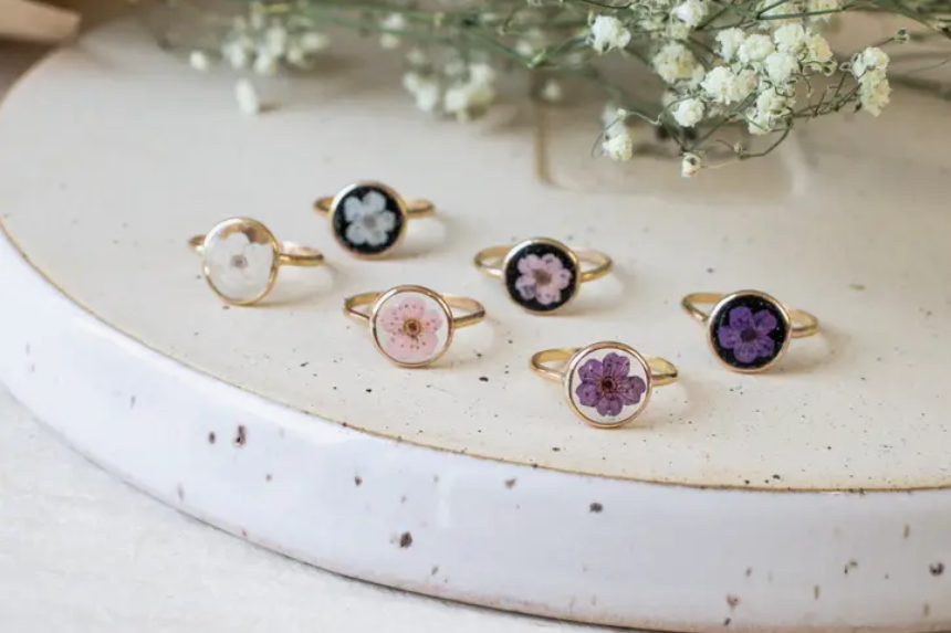 Ring-Pressed Flower