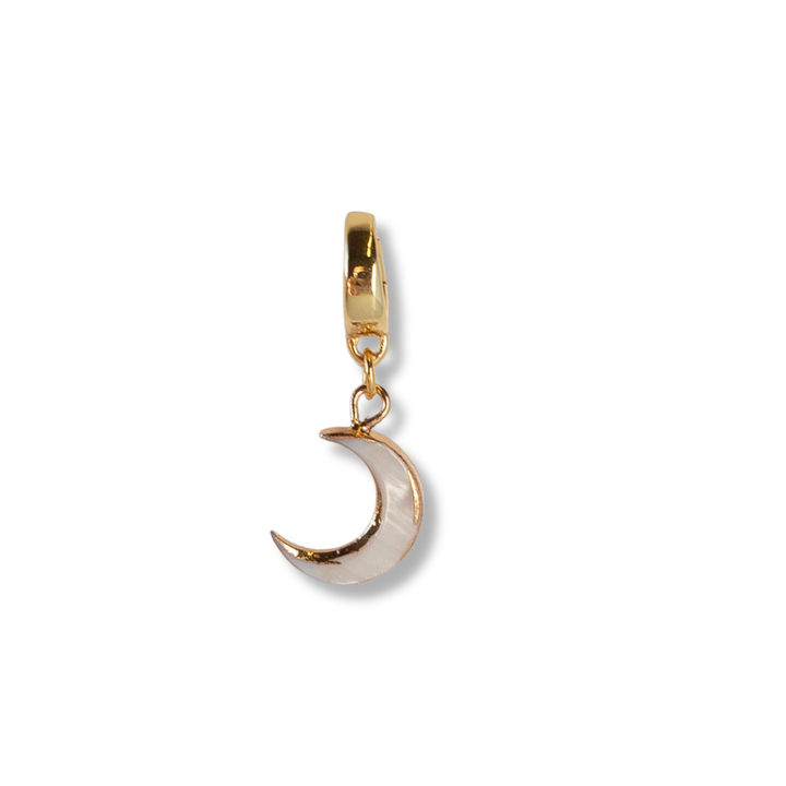 Gold Charm-Moon Mother of Pearl