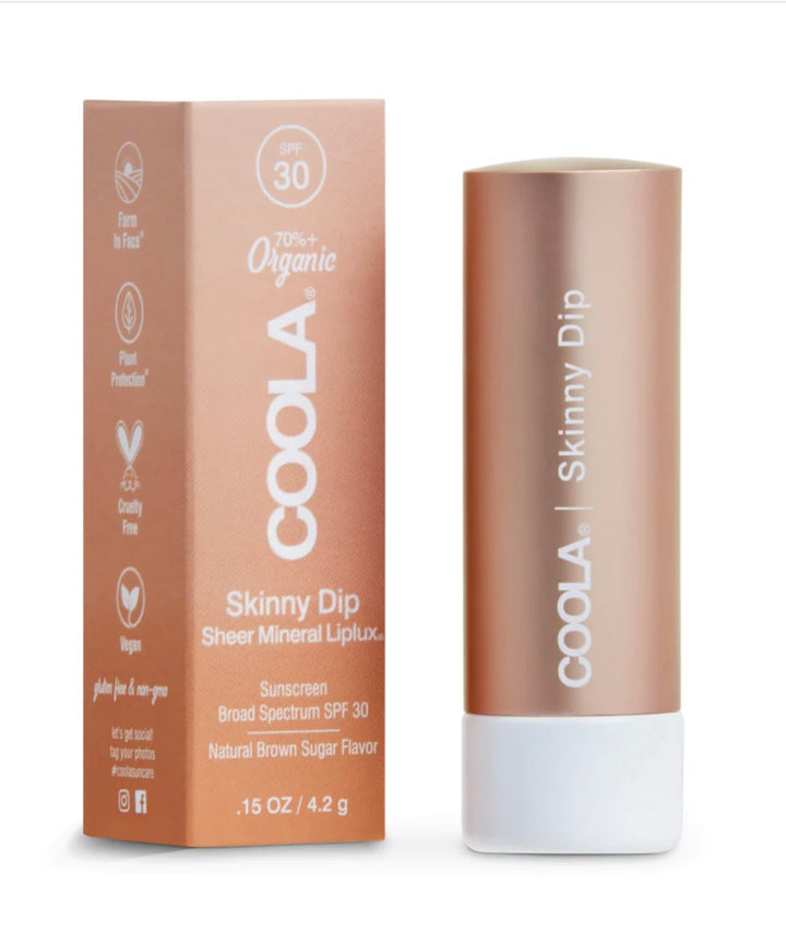 Mineral Liplux Organic TINTED Lip Balm Sunscreen SPF 30 .15oz