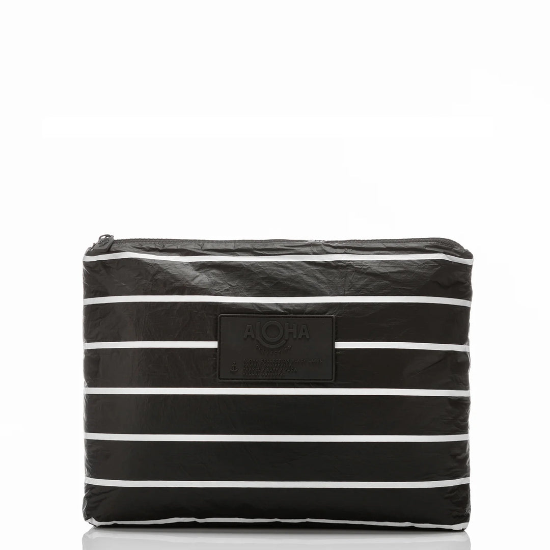 Pinstripe White On Black